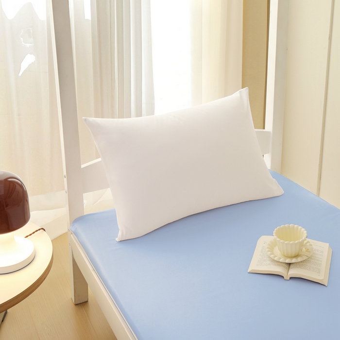 91家纺网 家纺一手货源 找家纺 啊雅家居 2026新款L形拉链全包床垫套学生宿舍家用被褥套 天空蓝