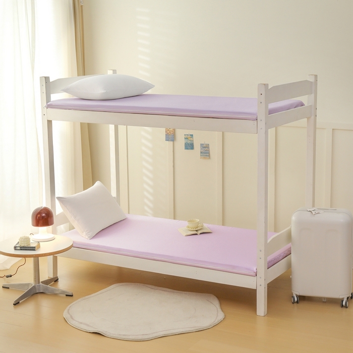 91家纺网 家纺一手货源 找家纺 啊雅家居 2026新款L形拉链全包床垫套学生宿舍家用被褥套 紫色