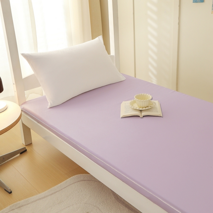 91家纺网 家纺一手货源 找家纺 啊雅家居 2026新款L形拉链全包床垫套学生宿舍家用被褥套 紫色