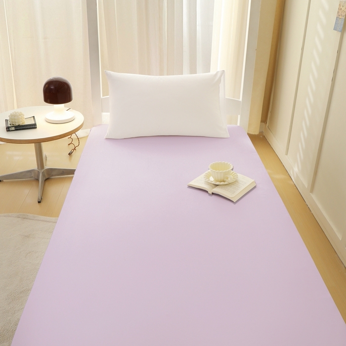 91家纺网 家纺一手货源 找家纺 啊雅家居 2026新款L形拉链全包床垫套学生宿舍家用被褥套 紫色