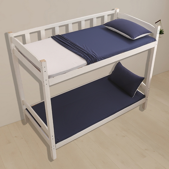 91家纺网 家纺一手货源 找家纺 啊雅家居 2026新款学生宿舍家用双面被褥套床垫套 藏青