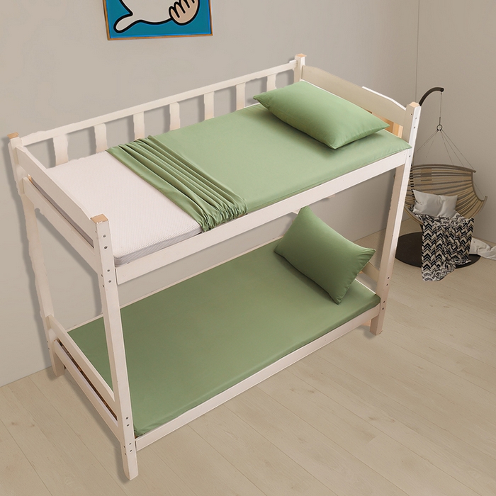 91家纺网 家纺一手货源 找家纺 啊雅家居 2026新款学生宿舍家用双面被褥套床垫套 草绿