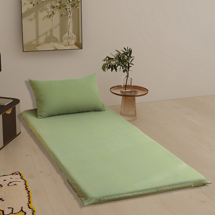 91家纺网 家纺一手货源 找家纺 啊雅家居 2026新款学生宿舍家用双面被褥套床垫套 草绿