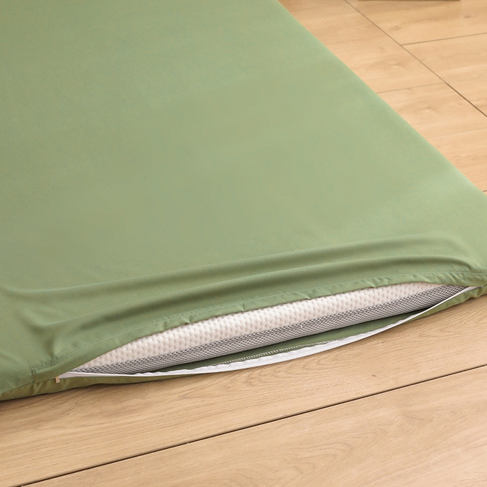 91家纺网 家纺一手货源 找家纺 啊雅家居 2026新款学生宿舍家用双面被褥套床垫套 草绿