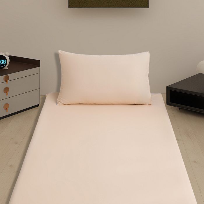 91家纺网 家纺一手货源 找家纺 啊雅家居 2026新款学生宿舍家用双面被褥套床垫套 黄色