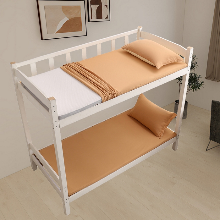 91家纺网 家纺一手货源 找家纺 啊雅家居 2026新款学生宿舍家用双面被褥套床垫套 咖色