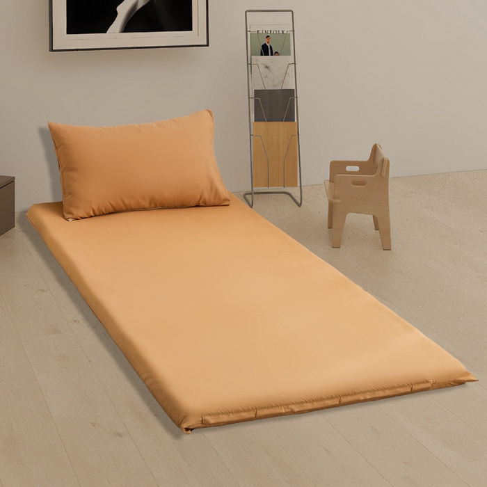 91家纺网 家纺一手货源 找家纺 啊雅家居 2026新款学生宿舍家用双面被褥套床垫套 咖色