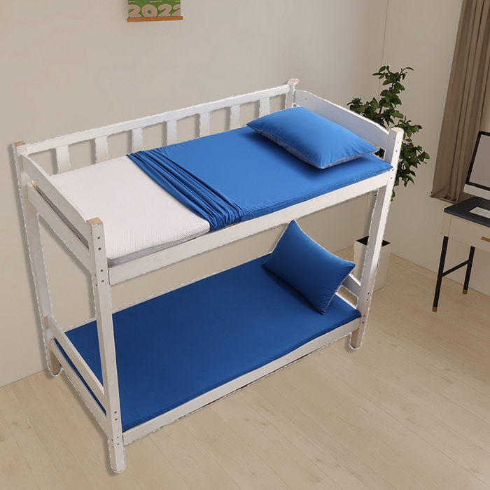 91家纺网 家纺一手货源 找家纺 啊雅家居 2026新款学生宿舍家用双面被褥套床垫套 克莱因蓝