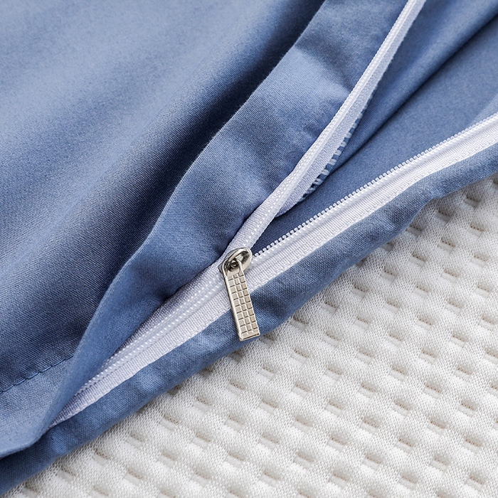 91家纺网 家纺一手货源 找家纺 啊雅家居 2026新款学生宿舍家用双面被褥套床垫套 蓝色