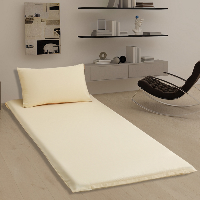 91家纺网 家纺一手货源 找家纺 啊雅家居 2026新款学生宿舍家用双面被褥套床垫套 梦幻黄