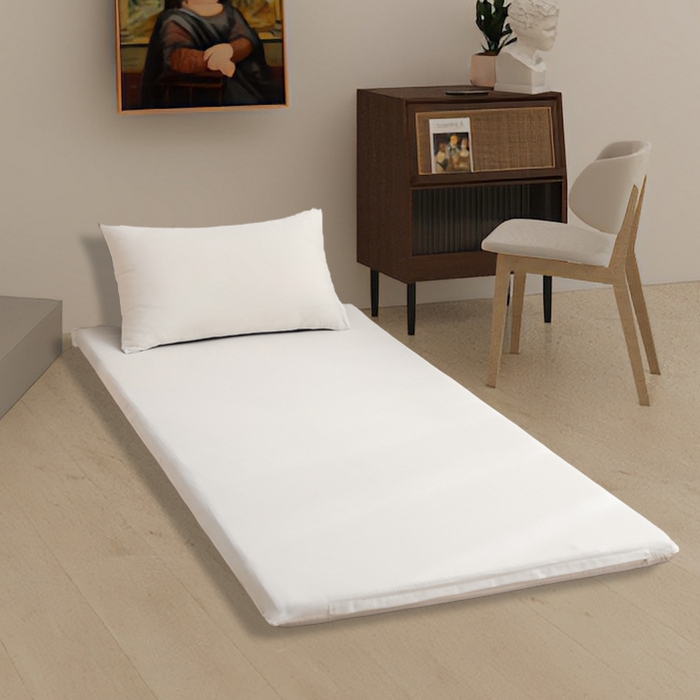 91家纺网 家纺一手货源 找家纺 啊雅家居 2026新款学生宿舍家用双面被褥套床垫套 米白