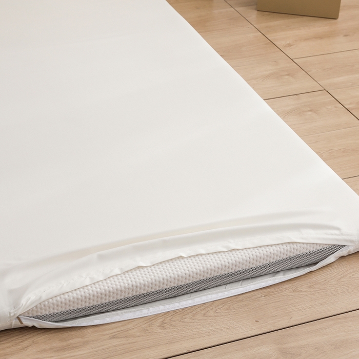 91家纺网 家纺一手货源 找家纺 啊雅家居 2026新款学生宿舍家用双面被褥套床垫套 米白