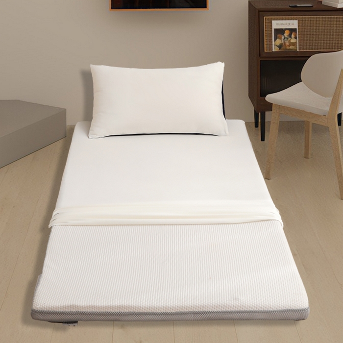 91家纺网 家纺一手货源 找家纺 啊雅家居 2026新款学生宿舍家用双面被褥套床垫套 米白