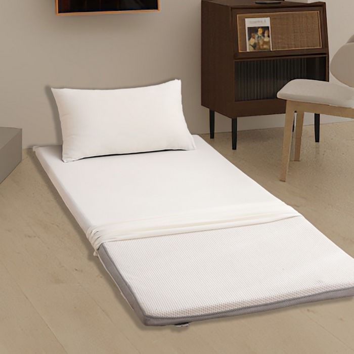 91家纺网 家纺一手货源 找家纺 啊雅家居 2026新款学生宿舍家用双面被褥套床垫套 米白