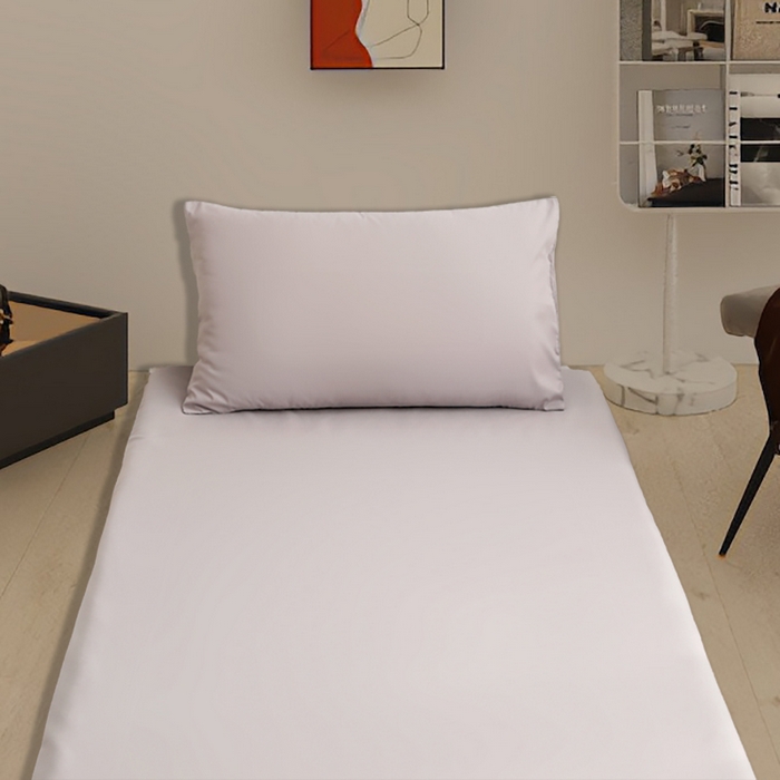 91家纺网 家纺一手货源 找家纺 啊雅家居 2026新款学生宿舍家用双面被褥套床垫套 浅灰