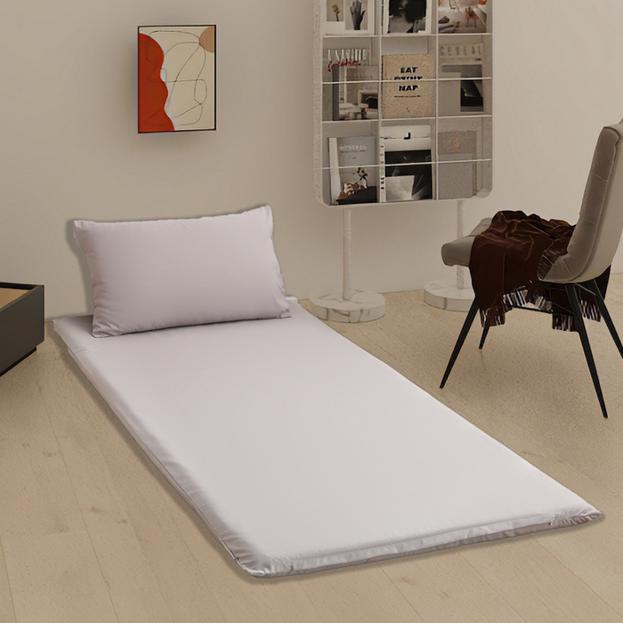 91家纺网 家纺一手货源 找家纺 啊雅家居 2026新款学生宿舍家用双面被褥套床垫套 浅灰