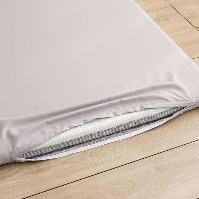 91家纺网 家纺一手货源 找家纺 啊雅家居 2026新款学生宿舍家用双面被褥套床垫套 浅灰