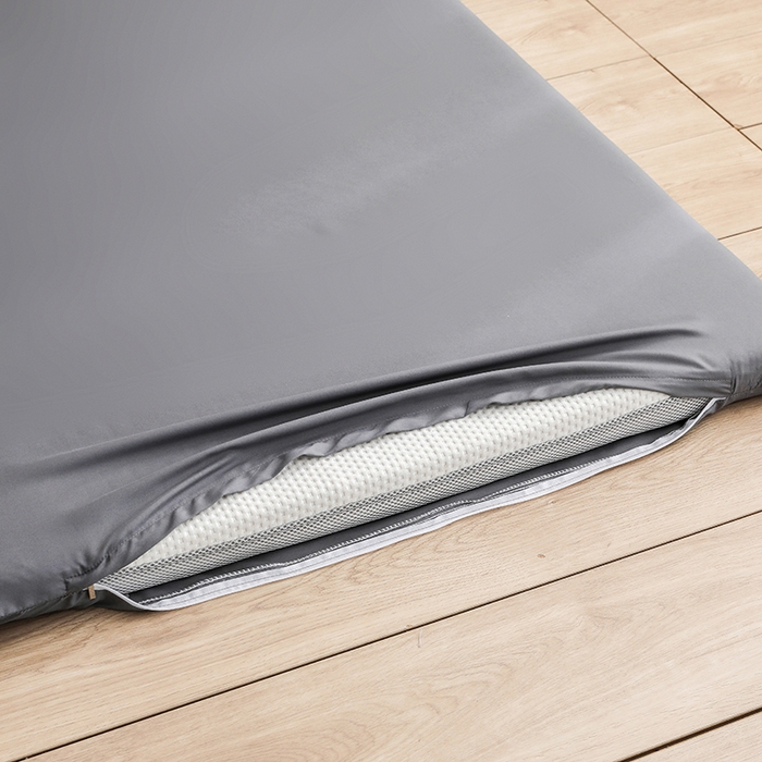 91家纺网 家纺一手货源 找家纺 啊雅家居 2026新款学生宿舍家用双面被褥套床垫套 深灰