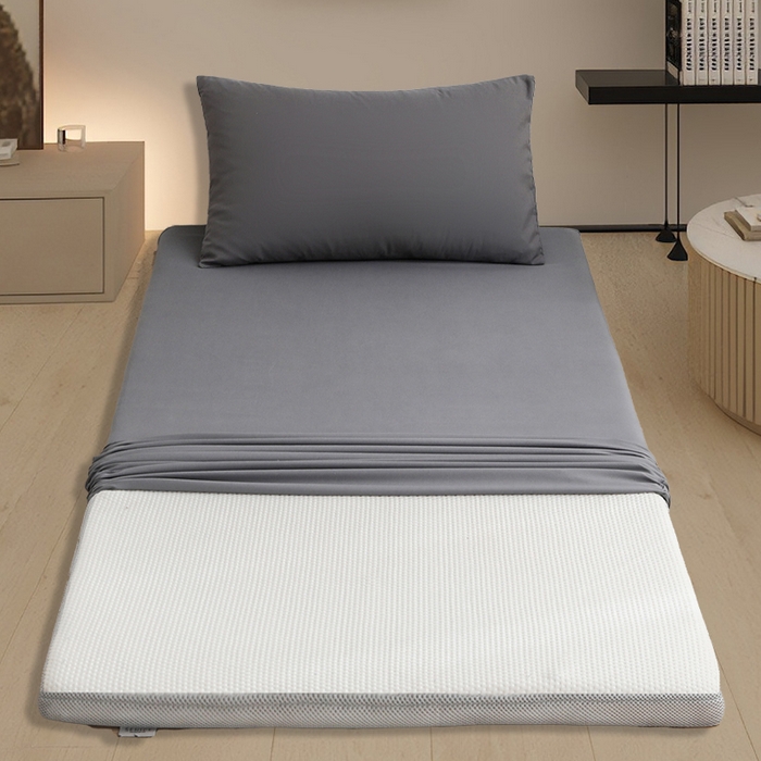 91家纺网 家纺一手货源 找家纺 啊雅家居 2026新款学生宿舍家用双面被褥套床垫套 深灰