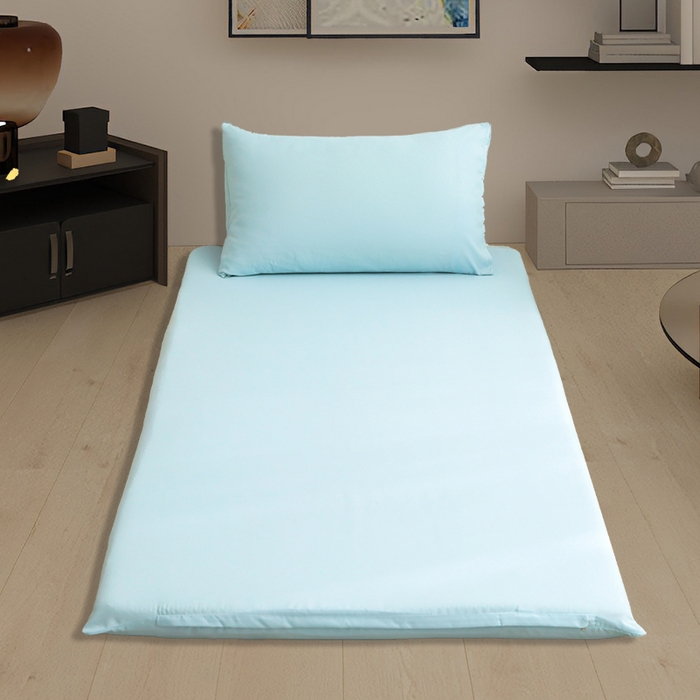 啊雅家居 2026新款学生宿舍家用双面被褥套床垫套 水绿