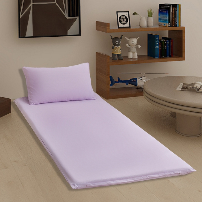 91家纺网 家纺一手货源 找家纺 啊雅家居 2026新款学生宿舍家用双面被褥套床垫套 紫色