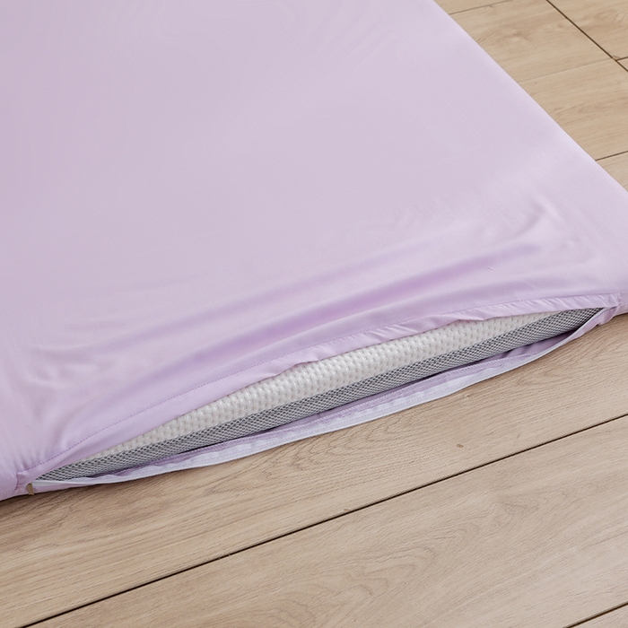 91家纺网 家纺一手货源 找家纺 啊雅家居 2026新款学生宿舍家用双面被褥套床垫套 紫色