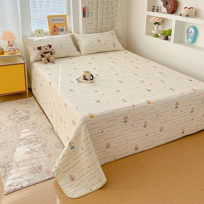 91家纺网 家纺一手货源 找家纺 羽爱家纺 2025新款A类全棉印花水洗床盖四件套系列 笔记