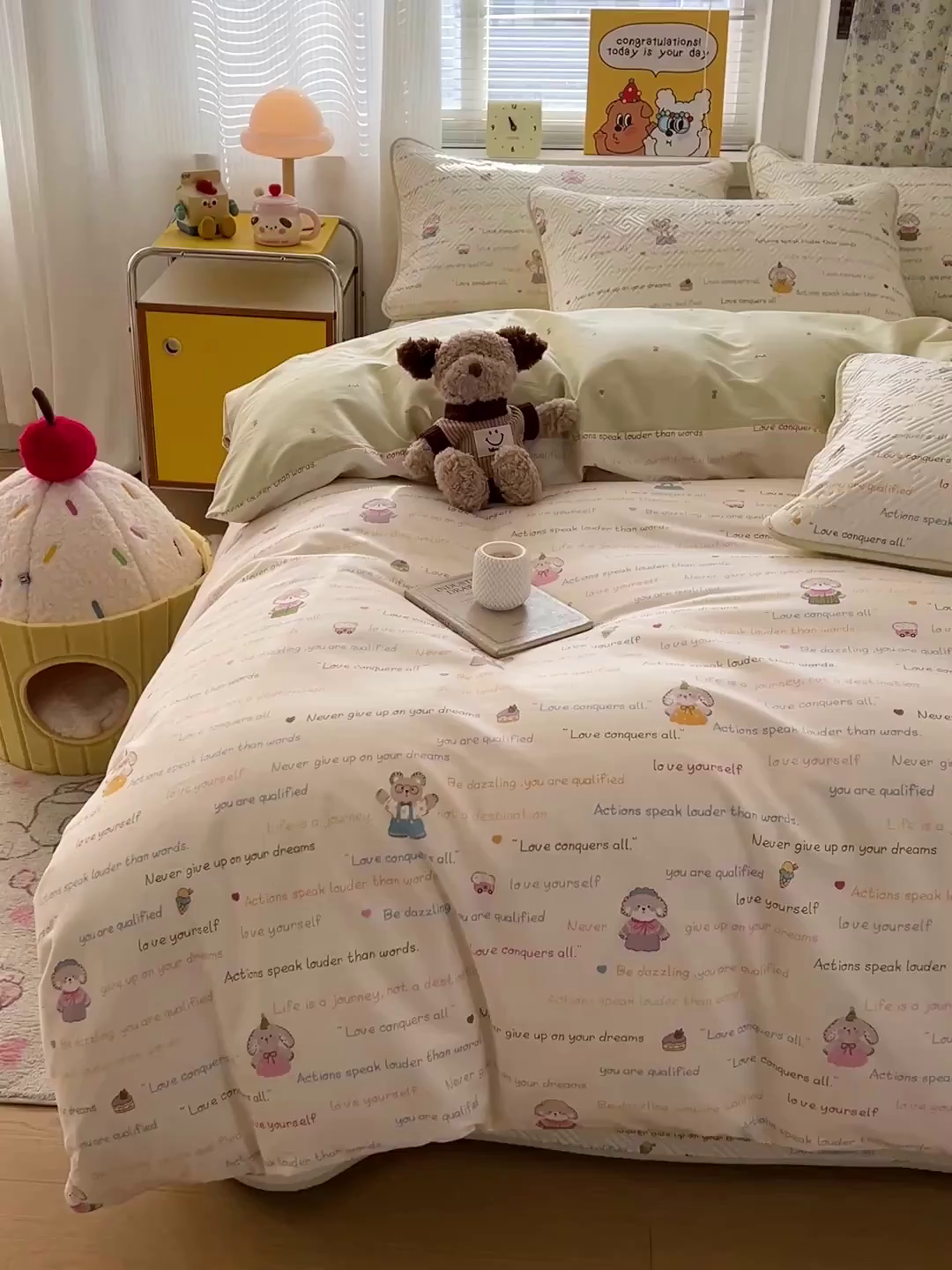 91家纺网 家纺一手货源 找家纺 羽爱家纺 2025新款A类全棉印花水洗床盖四件套系列 笔记