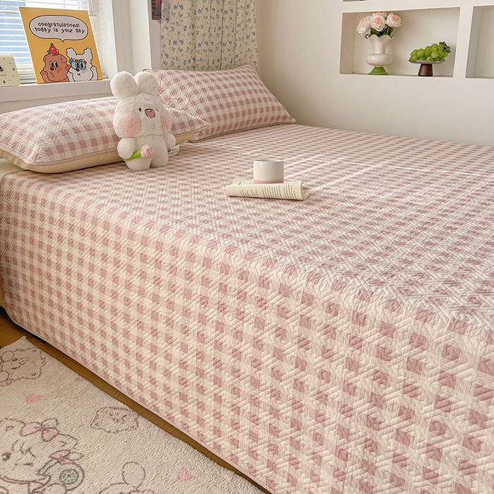 91家纺网 家纺一手货源 找家纺 羽爱家纺 2025新款A类全棉印花水洗床盖四件套系列 格瑞