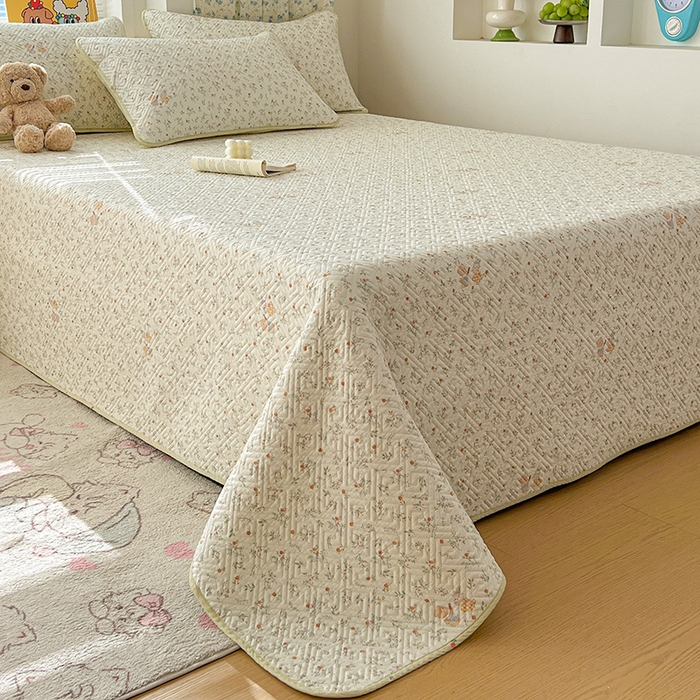 91家纺网 家纺一手货源 找家纺 羽爱家纺 2025新款A类全棉印花水洗床盖四件套系列 好伙伴