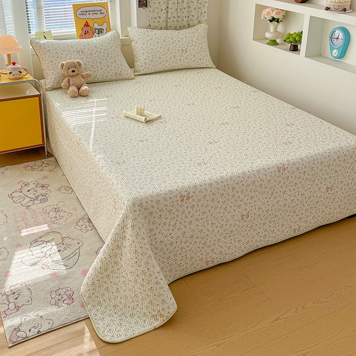 91家纺网 家纺一手货源 找家纺 羽爱家纺 2025新款A类全棉印花水洗床盖四件套系列 好伙伴