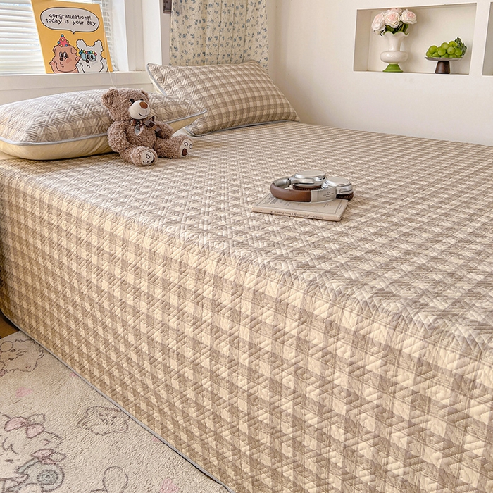 91家纺网 家纺一手货源 找家纺 羽爱家纺 2025新款A类全棉印花水洗床盖四件套系列 雅格