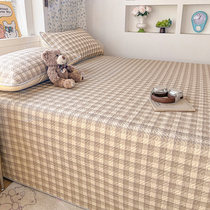 91家纺网 家纺一手货源 找家纺 羽爱家纺 2025新款A类全棉印花水洗床盖四件套系列 雅格