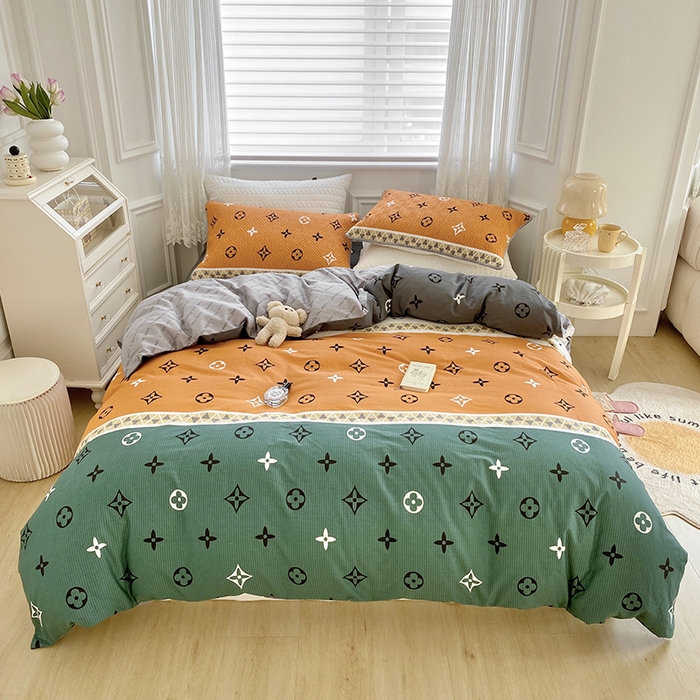 羽爱家纺 2025新款A类全棉印花水洗床盖四件套系列 伊丽莎白