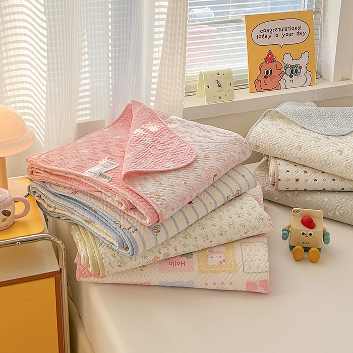 91家纺网 家纺一手货源 找家纺 羽爱家纺 2025新款A类全棉印花水洗床盖四件套系列 组合图仅展示