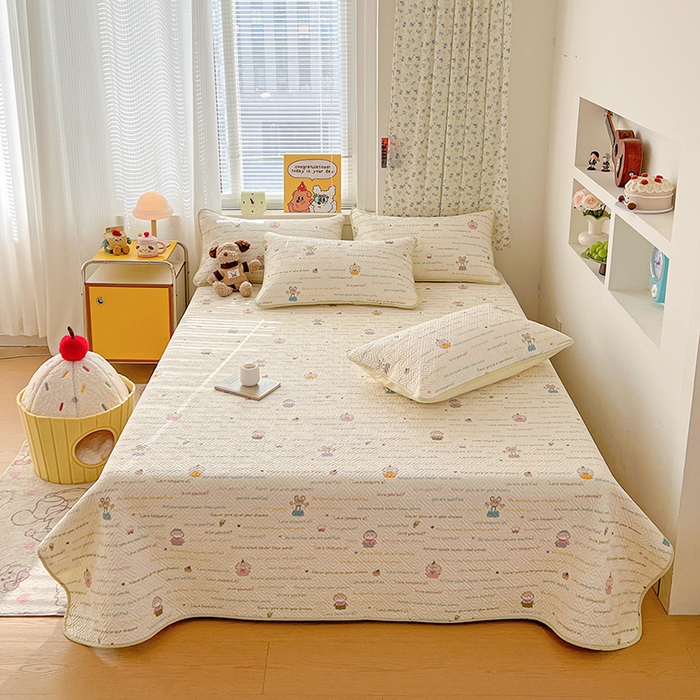 91家纺网 家纺一手货源 找家纺 （总）羽爱家纺 2025新款A类全棉印花水洗床盖四件套系列