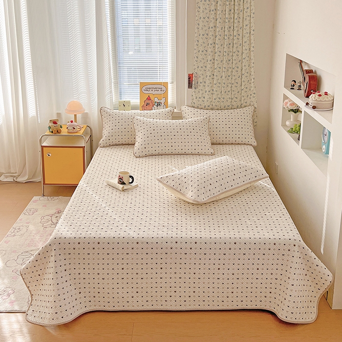 91家纺网 家纺一手货源 找家纺 （总）羽爱家纺 2025新款A类全棉印花水洗床盖三件套系列