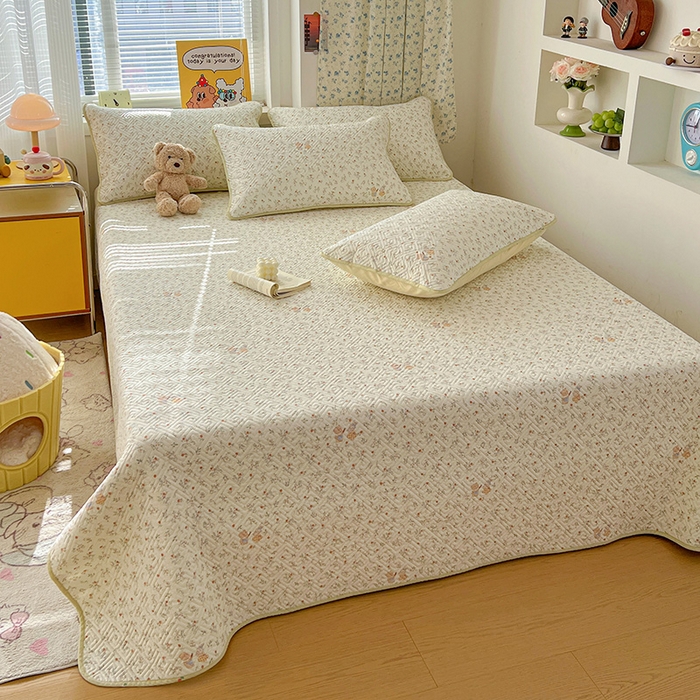 91家纺网 家纺一手货源 找家纺 羽爱家纺 2025新款A类全棉印花水洗床盖三件套系列 好伙伴