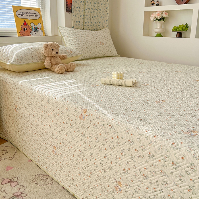 91家纺网 家纺一手货源 找家纺 羽爱家纺 2025新款A类全棉印花水洗床盖三件套系列 好伙伴