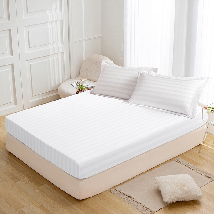 91家纺网 家纺一手货源 找家纺 （总）啊雅家居 2026新款民宿宾馆酒店客栈缎条四件套