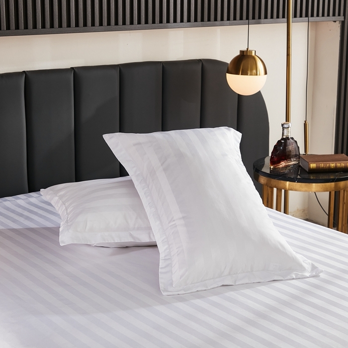 91家纺网 家纺一手货源 找家纺 啊雅家居 2026新款民宿宾馆酒店客栈缎条四件套 缎条双针拉链款