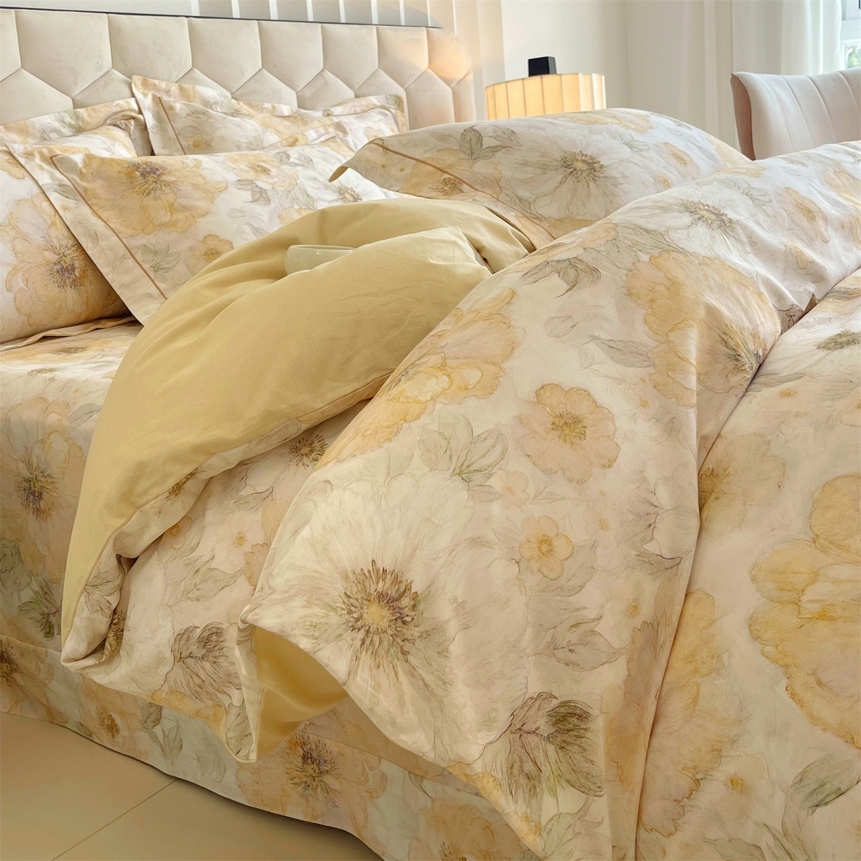 91家纺网 家纺一手货源 找家纺 宝齐莱家纺 2025新款全棉磨毛印花床单四件套-系列二 普罗旺斯