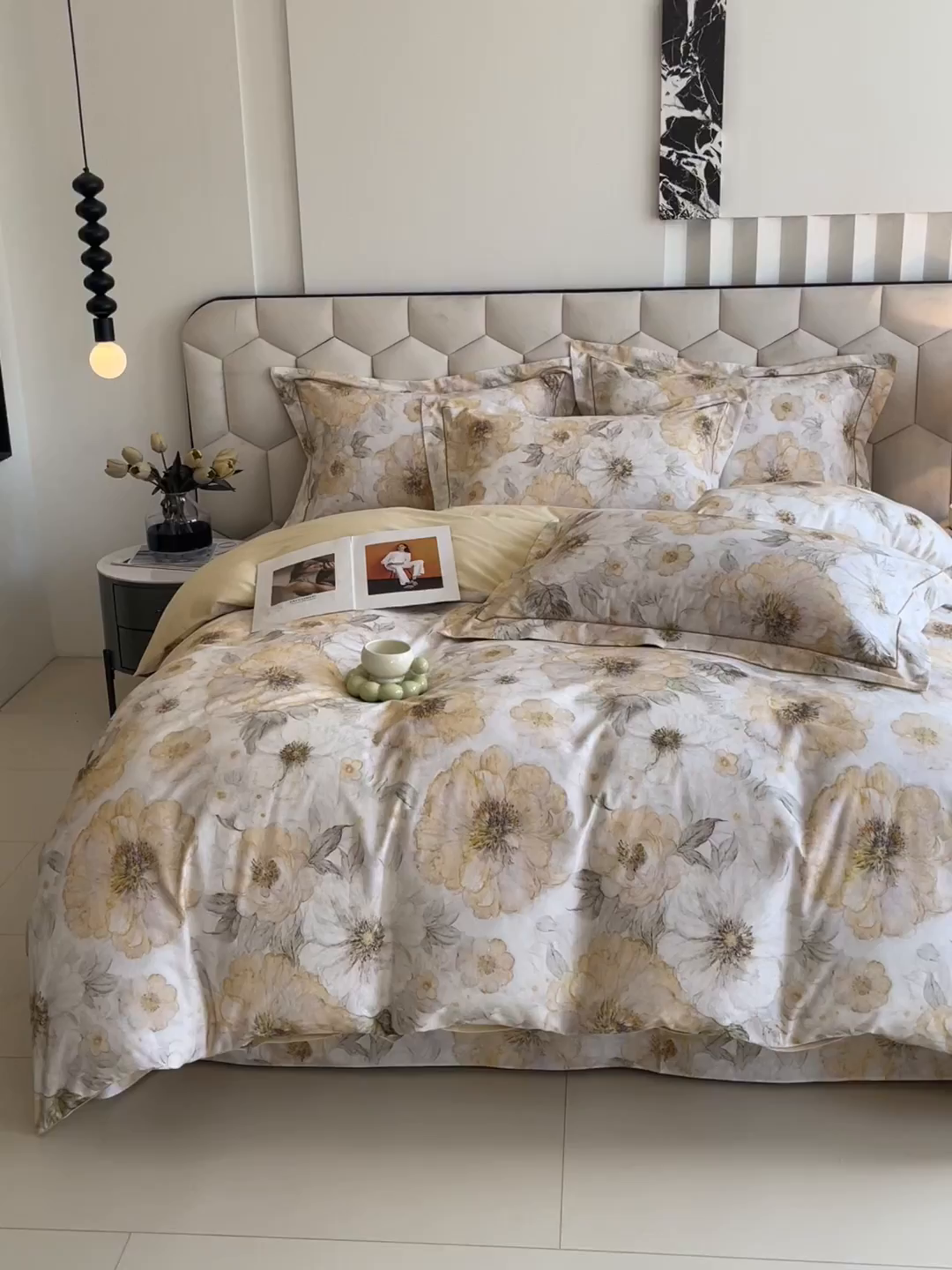 91家纺网 家纺一手货源 找家纺 宝齐莱家纺 2025新款全棉磨毛印花床单四件套-系列二 普罗旺斯