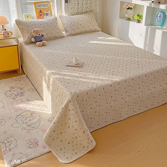 91家纺网 家纺一手货源 找家纺 羽爱家纺 2025新款A类全棉印花水洗床盖三件套系列 童话