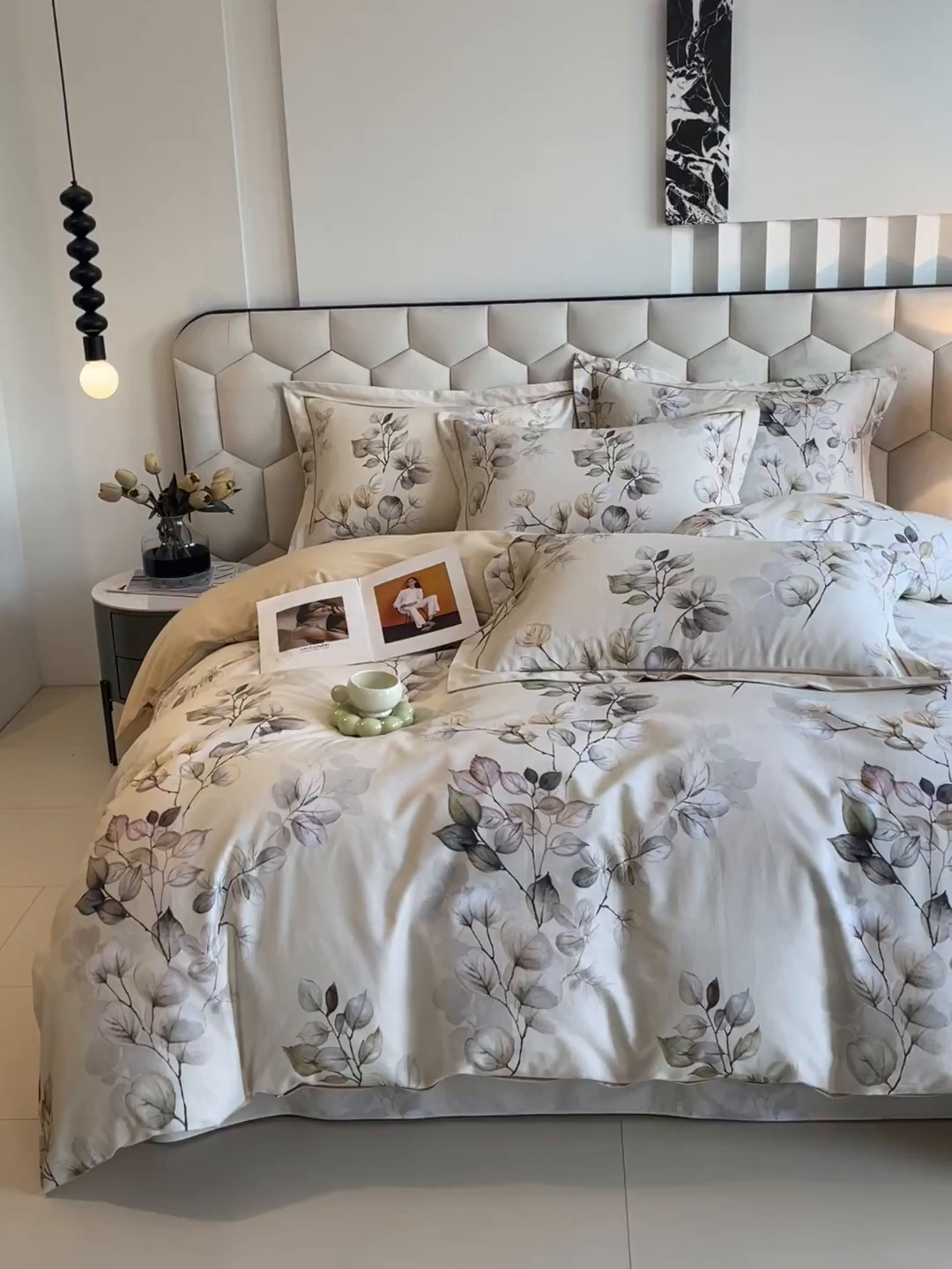 91家纺网 家纺一手货源 找家纺 宝齐莱家纺 2025新款全棉磨毛印花床单四件套-系列二 诗情画意