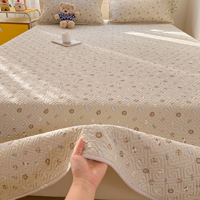 91家纺网 家纺一手货源 找家纺 羽爱家纺 2025新款A类全棉印花水洗床盖三件套系列 童话