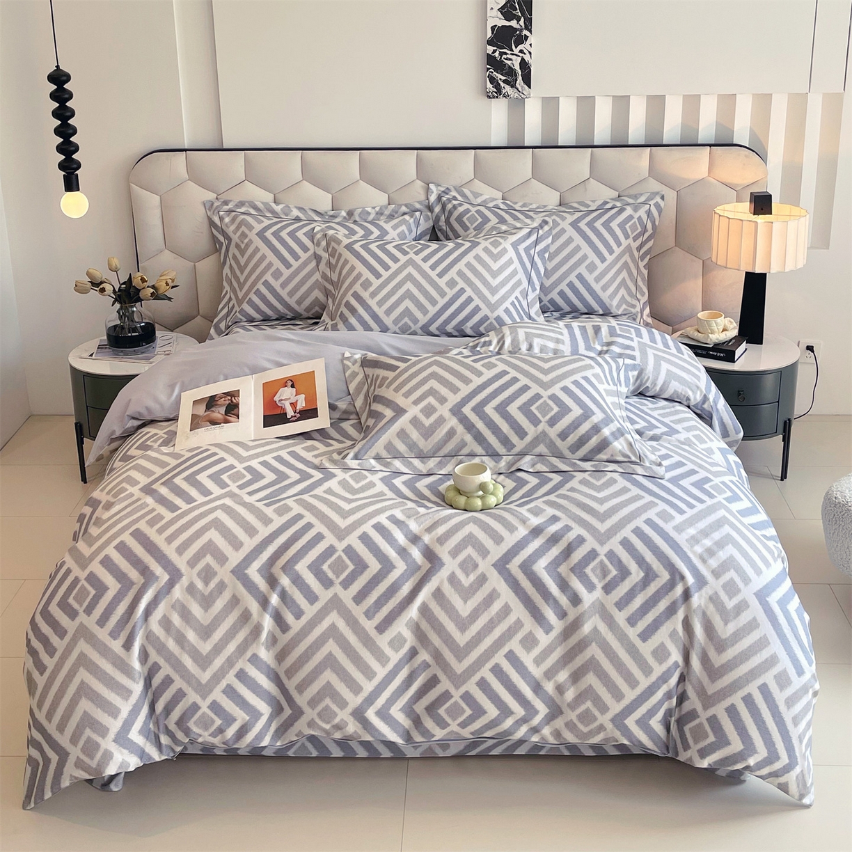 宝齐莱家纺 2025新款全棉磨毛印花床单四件套-系列二 时光印记