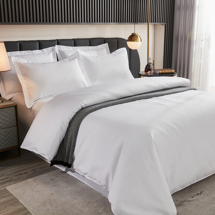 91家纺网 家纺一手货源 找家纺 （总）啊雅家居 2026新款宾馆酒店民宿亲肤斜纹磨毛四件套