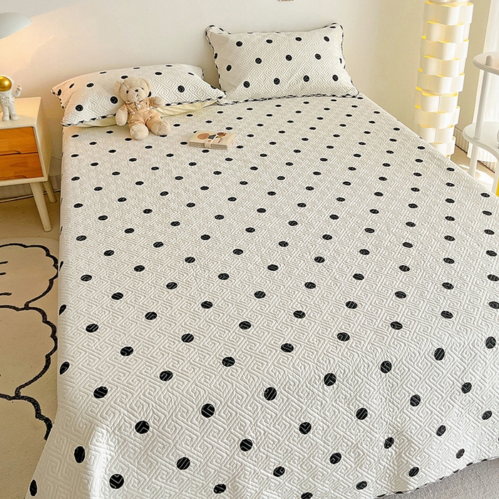 91家纺网 家纺一手货源 找家纺 羽爱家纺 2025新款A类全棉印花水洗床盖三件套系列 星星点灯