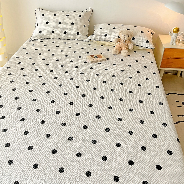 91家纺网 家纺一手货源 找家纺 羽爱家纺 2025新款A类全棉印花水洗床盖三件套系列 星星点灯